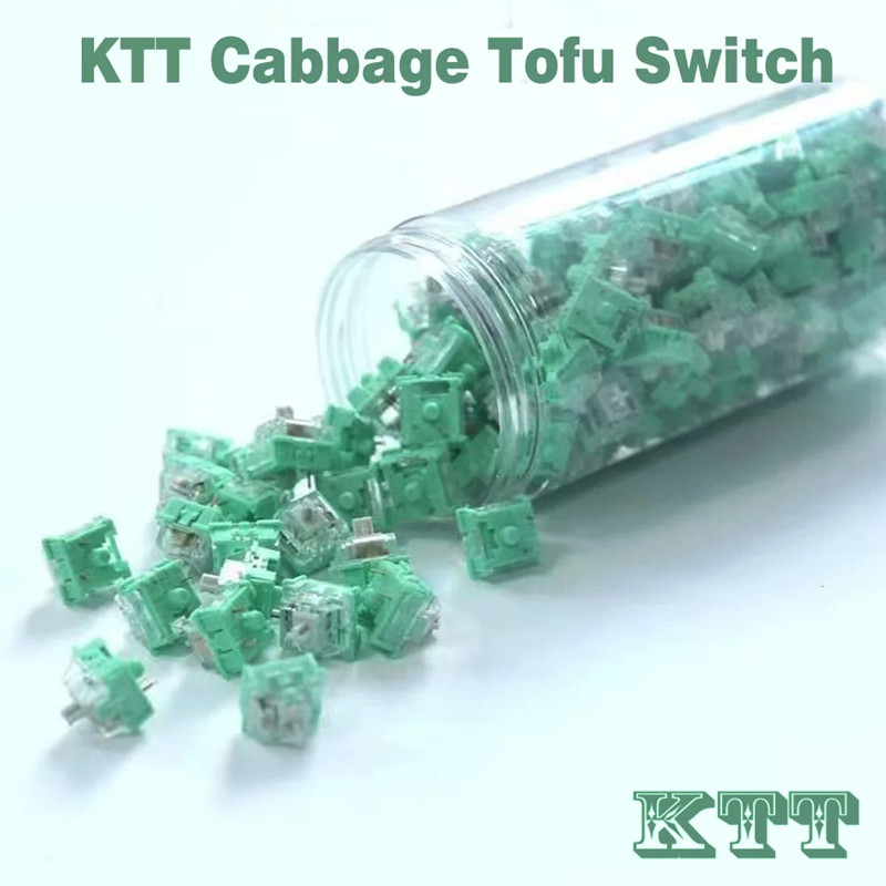Keyboard Switch Lubed Linear 45G - KTT 화이트 옥 및 옥 스위치