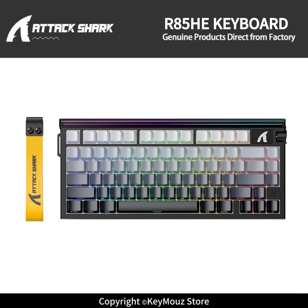 Hall Effect Magnetic Switch Keyboard - ATTACK SHARK R85HE 하이브리드 축 핫스왑