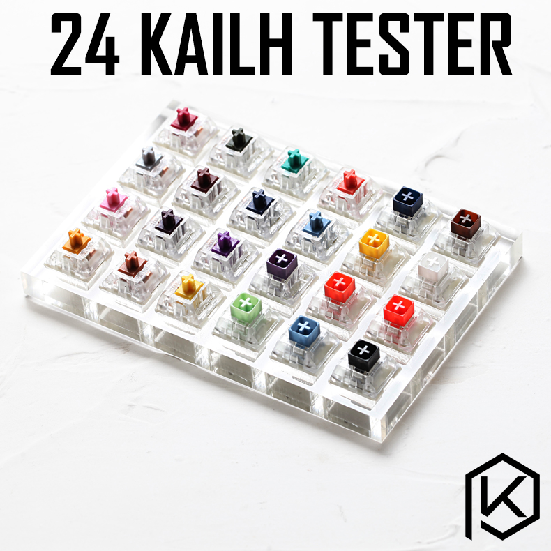 Switch Tester Mechanical 24 Keys - 기계식 키보드 kailh box 헤비 프로