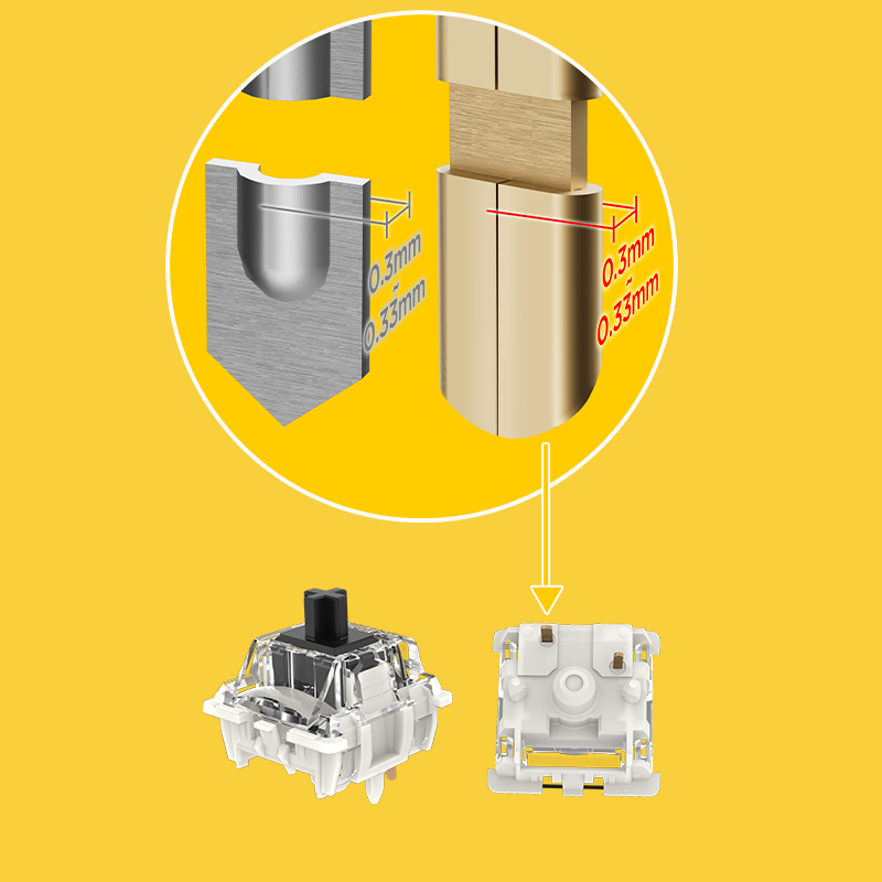 GATERON G Yellow Pro 3.0 RGB 5 - Gateron Switch Linear Tactile 리뷰 및 가격