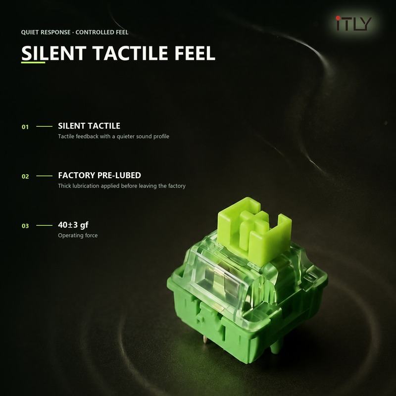 iTLY 칭닝 라임 무소음 리니어 스위치, 40gf,  - Silent Switch Mechanical Keyboard 리뷰 및 가격