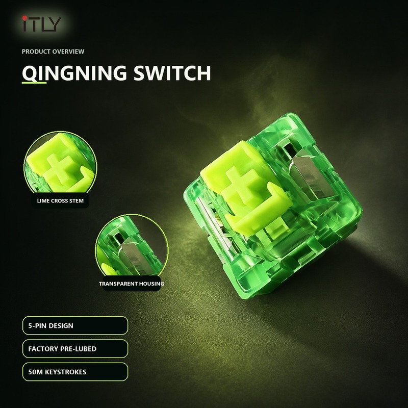 iTLY 칭닝 라임 무소음 리니어 스위치, 40gf,  - Silent Switch Mechanical Keyboard 리뷰 및 가격
