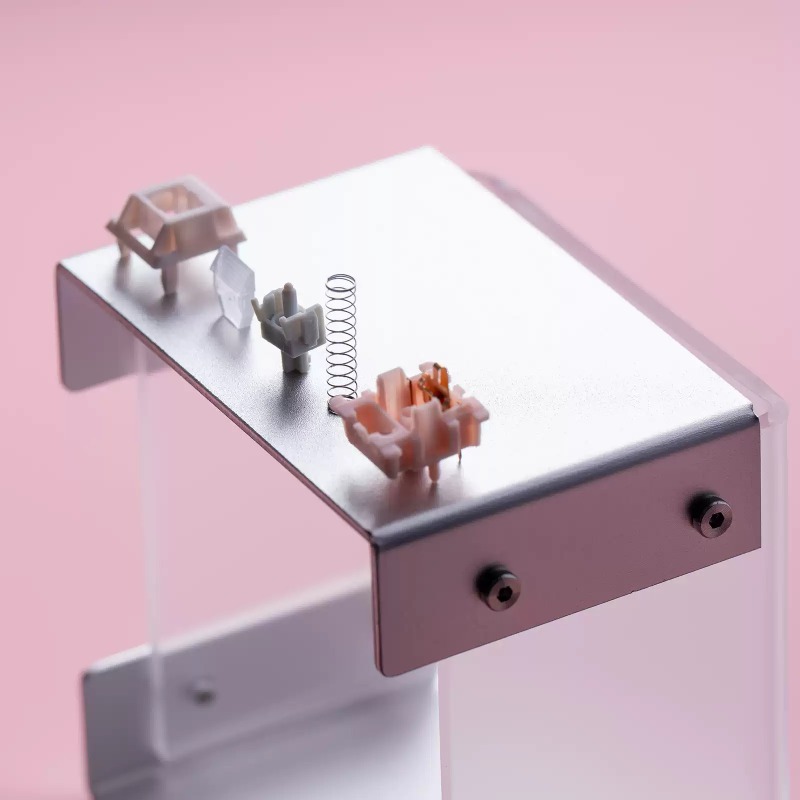핑크 톤의 안개빛 섬 디자인, 맞춤형 스위치, 공장에서 - Keyboard Switch Lubed Linear 45G 리뷰 및 가격