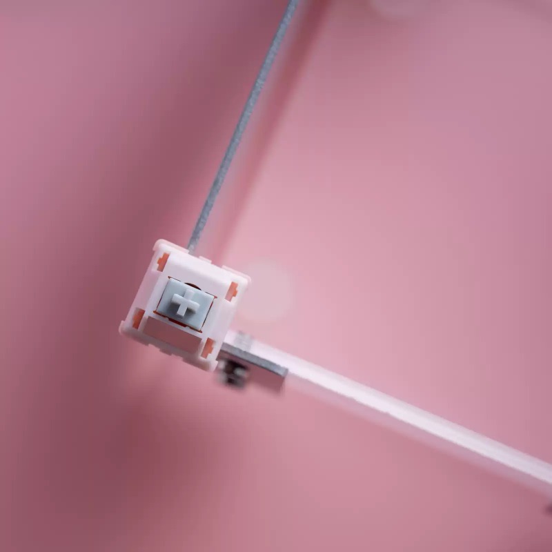 핑크 톤의 안개빛 섬 디자인, 맞춤형 스위치, 공장에서 - Keyboard Switch Lubed Linear 45G 리뷰 및 가격