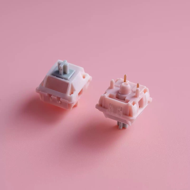 핑크 톤의 안개빛 섬 디자인, 맞춤형 스위치, 공장에서 - Keyboard Switch Lubed Linear 45G 리뷰 및 가격