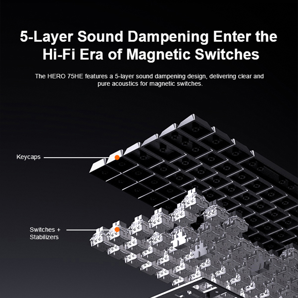 AULA HERO75 HE 75% 마그네틱 스위치 기계 - Hall Effect Magnetic Switch Keyboard 리뷰 및 가격