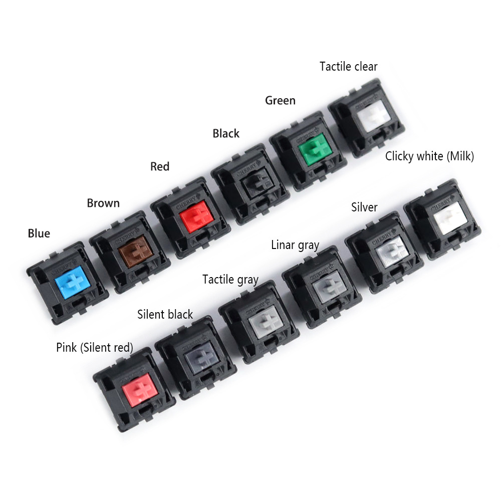 원래 MX 체리 기계식 스위치 블랙 블루 레드 브라운  - Cherry Mx Switch Blue Brown Red 리뷰 및 가격