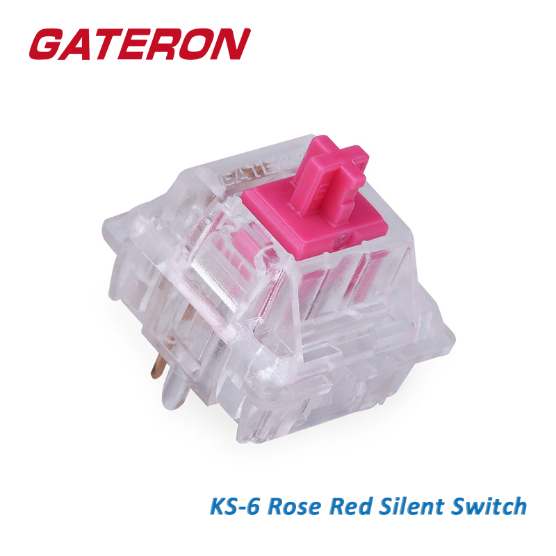GATERON KS-6 로즈 레드 Aliaz Silen - Silent Switch Mechanical Keyboard 리뷰 및 가격
