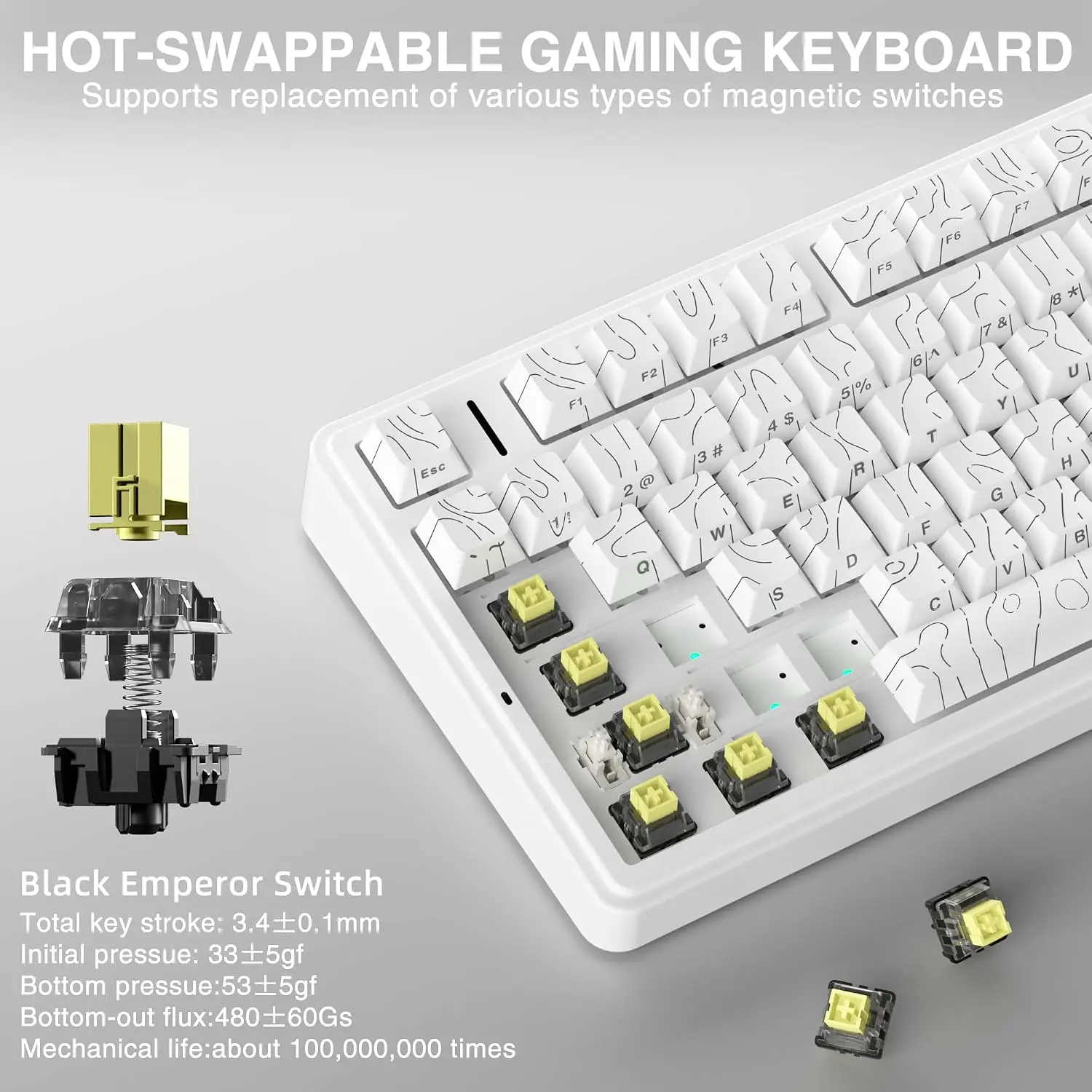 AULA F75 HE 마그네틱 키보드, 75% 크기의  - Hall Effect Magnetic Switch Keyboard 리뷰 및 가격